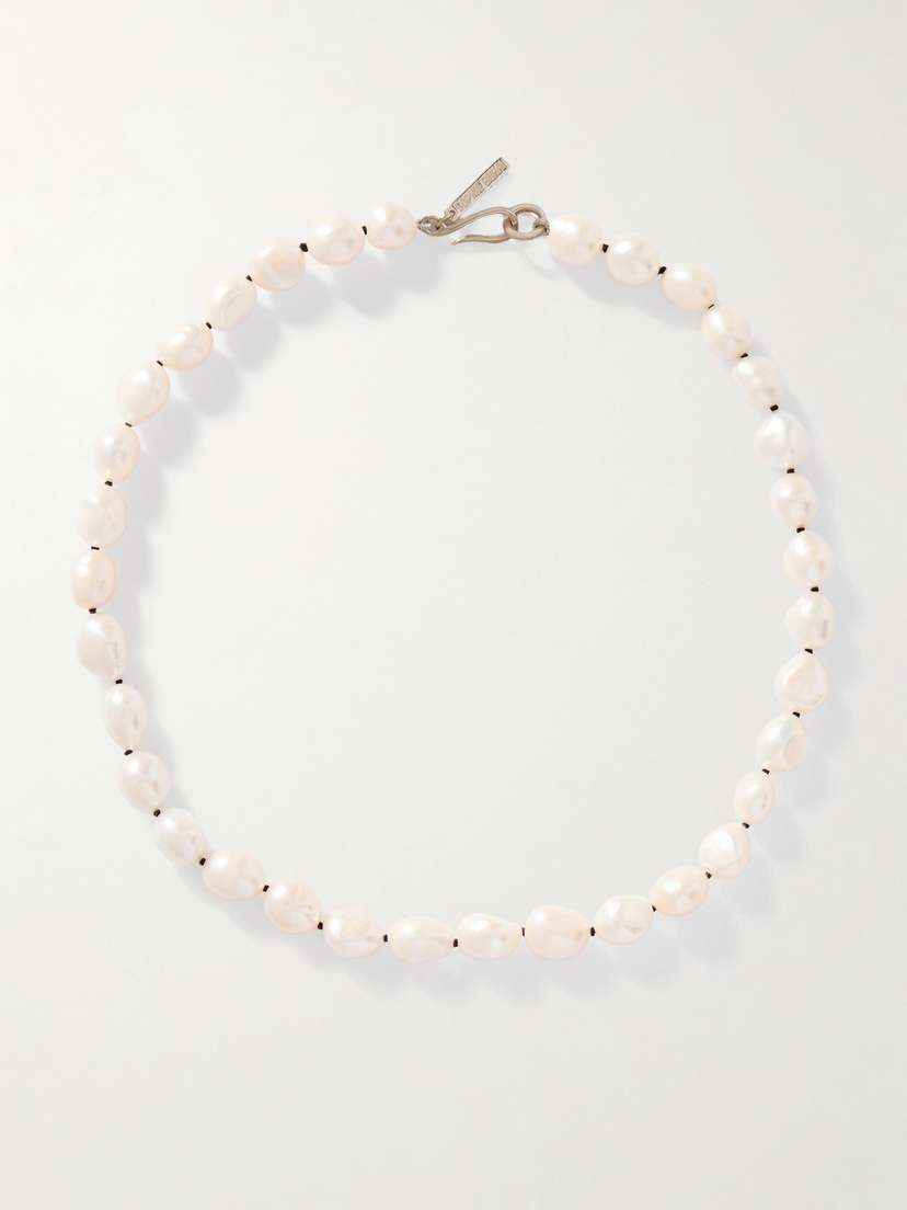 Sophie Buhai Silver Pearl Necklace