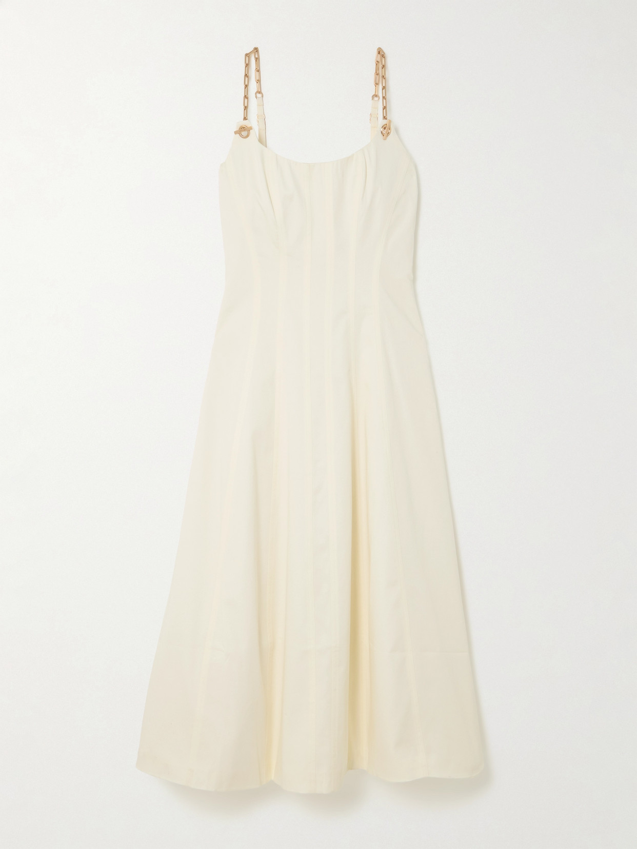 Cult Gaia Kendra Chain Strap Dress In Off-white