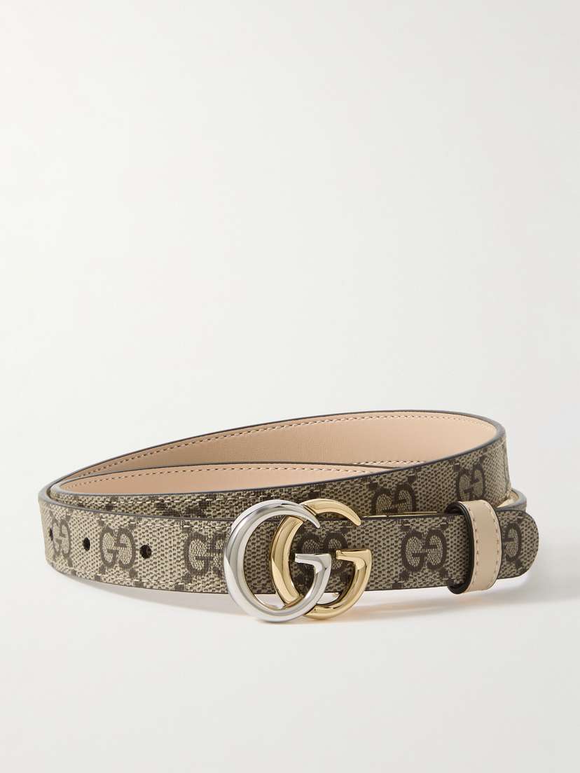 Gucci Printed Leather Belt