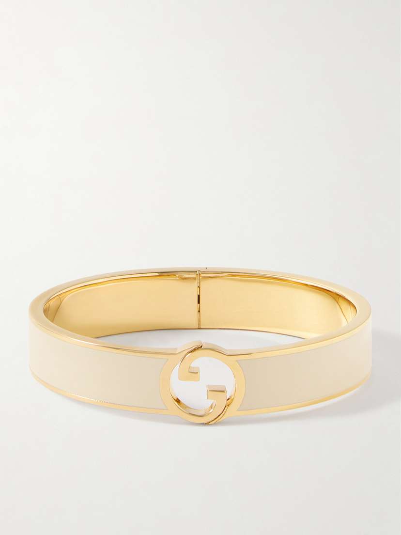 Gucci Blondie Gold-tone And Enamel Bracelet