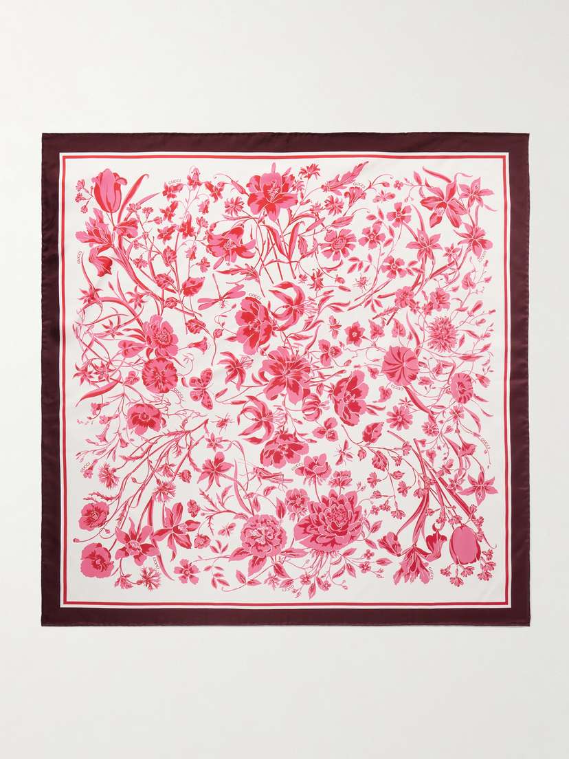 Gucci Printed Silk-twill Scarf