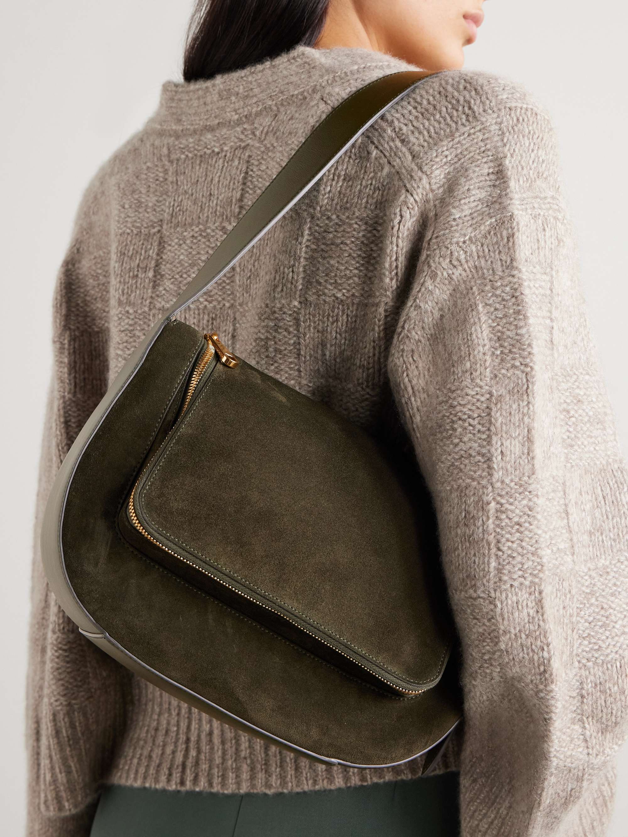 ANYA HINDMARCH LEATHER SHOULDER BAG/アニヤハインドマーチスマイリー 