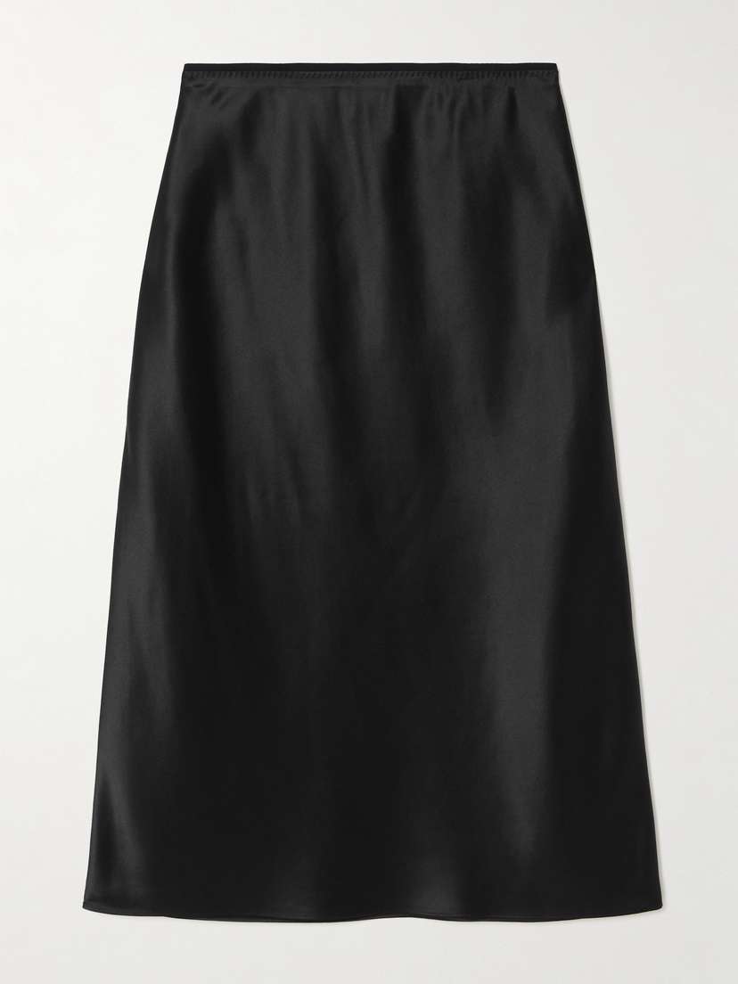 Joseph Isaak Silk-satin Midi Skirt