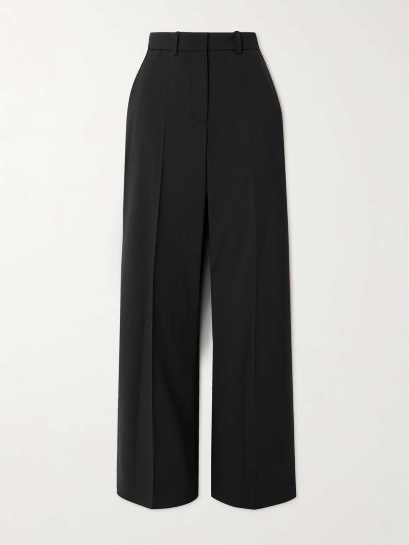 Joseph Morissey Pleated Stretch-wool Twill Straight-leg Pants