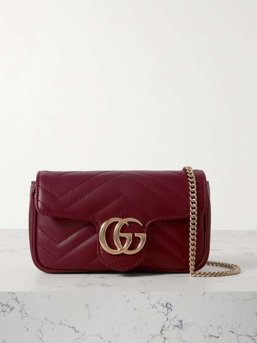 Gucci Gg Marmont 2.0 Matelassé Leather Mini Shoulder Bag
