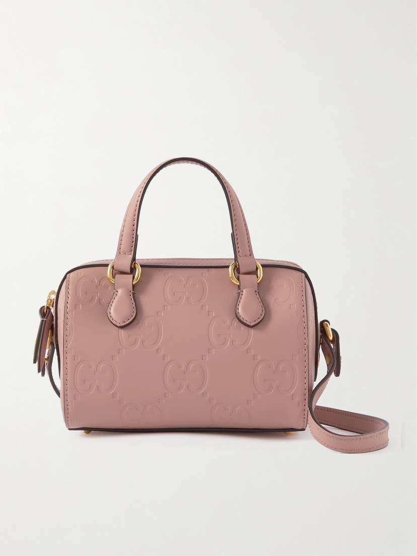 Gucci Mini Logo-debossed Leather Tote