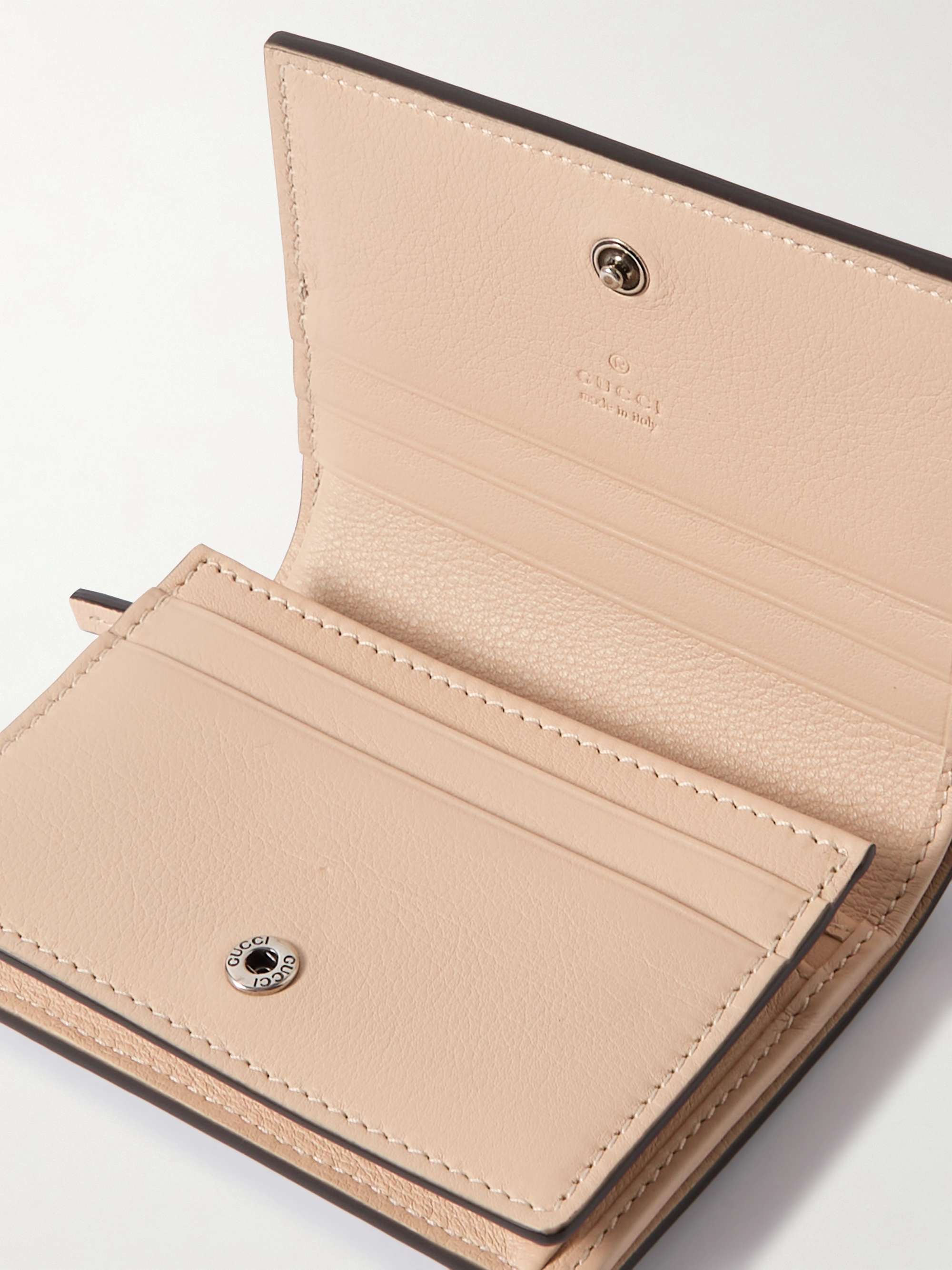 GUCCI テクスチャードレザーコーティングキャンバス ウォレット コーティングキャンバス＆テクスチャードレザー ウォレット