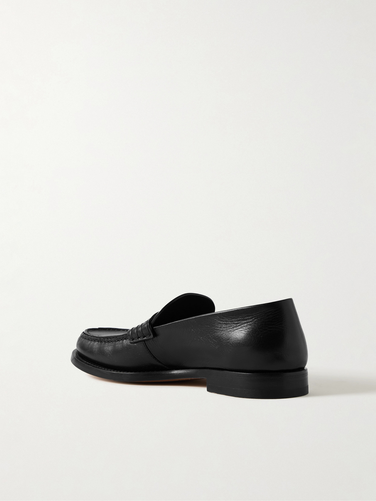 The Row Loafers In Black