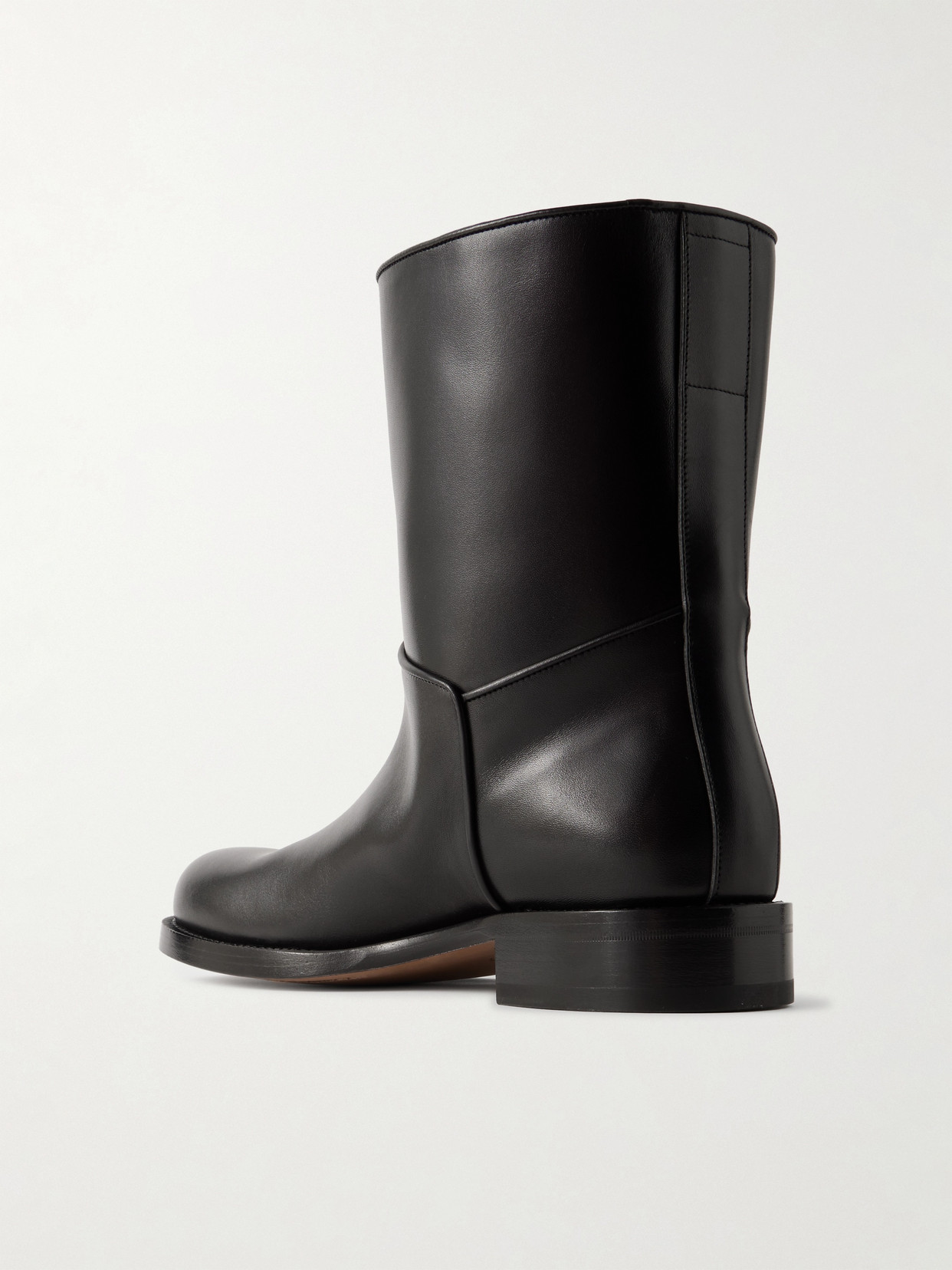 Shop The Row Nobilis Leather Ankle Boots In Black