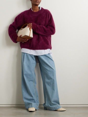 LISA YANG Natalia brushed-cashmere sweater