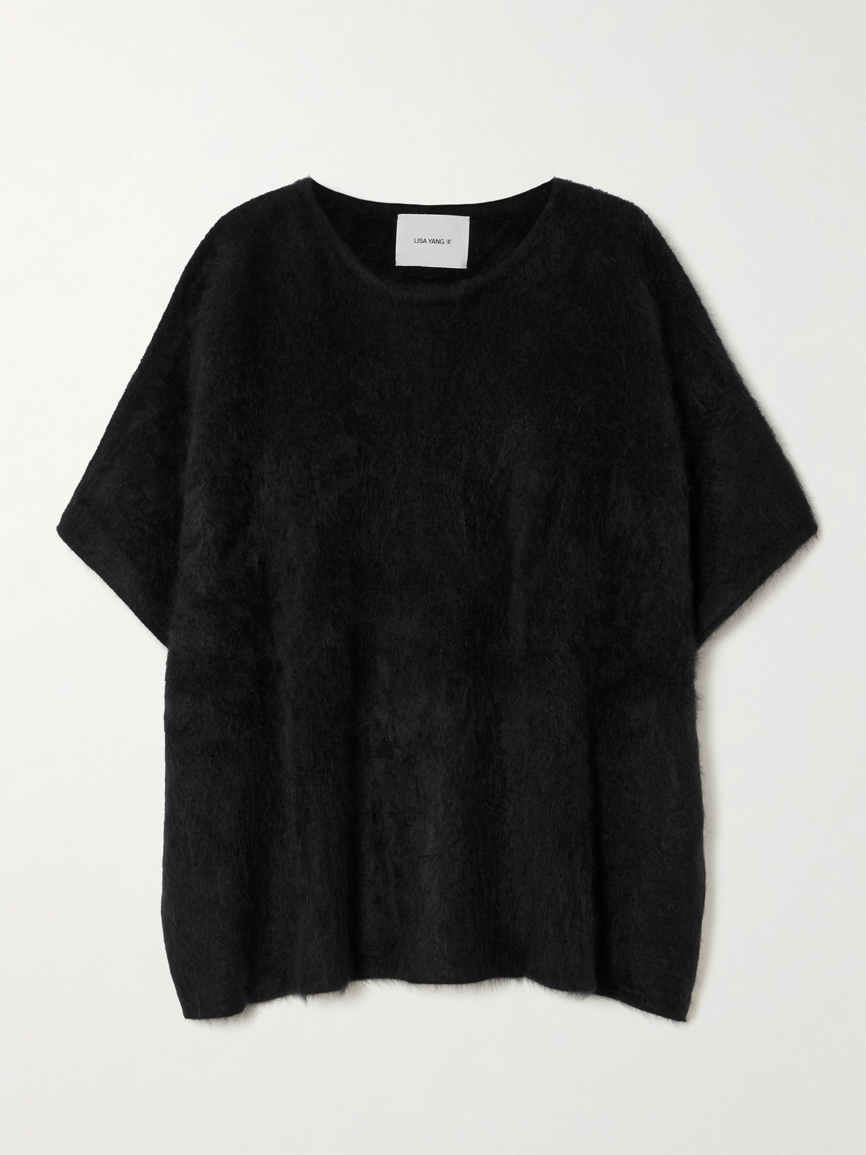 Lisa Yang Fie Brushed-cashmere Top In Black