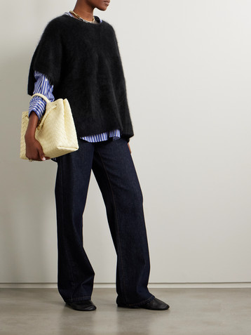 LISA YANG Fie brushed-cashmere top