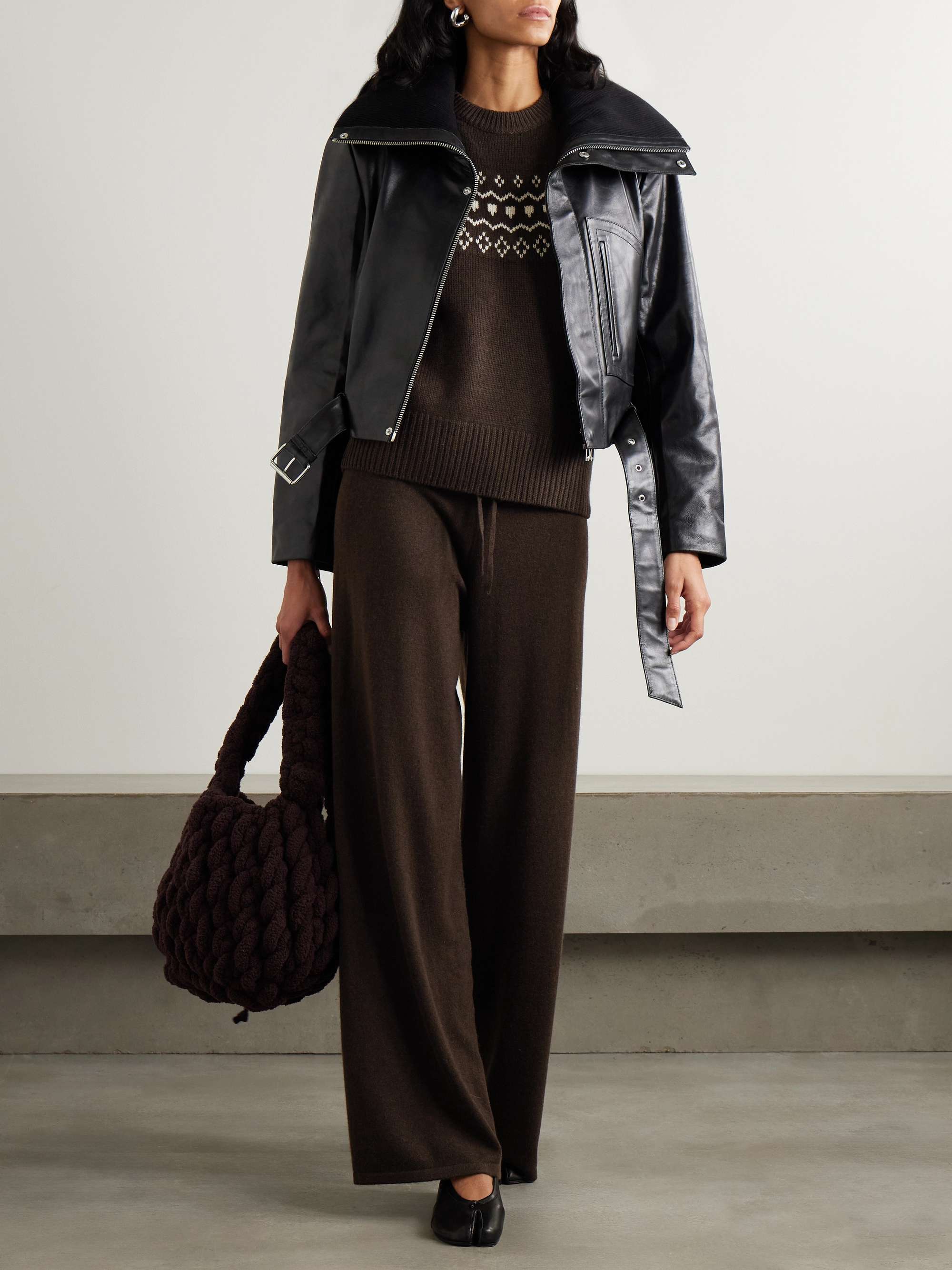 Amari Belted Leather Vest