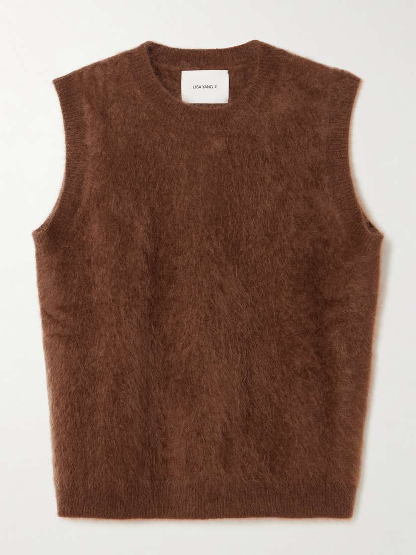 Lisa Yang Ebby Brushed-cashmere Vest