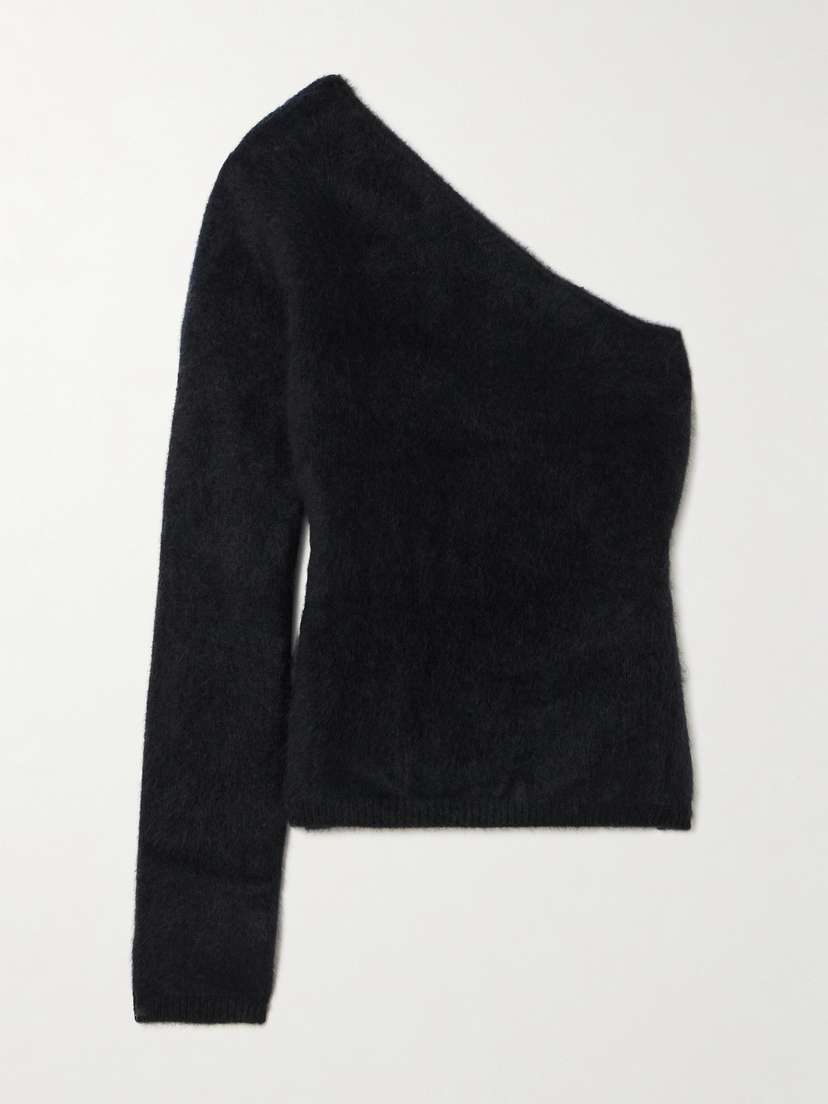 Lisa Yang Dae One-shoulder Brushed-cashmere Top
