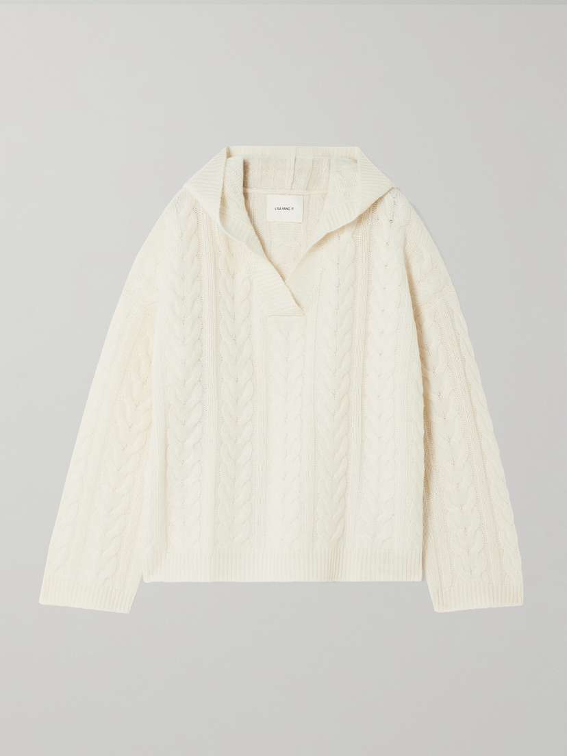 Lisa Yang Cable-knit Cashmere Hoodie