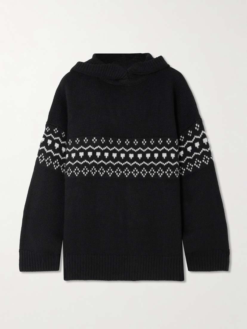 Lisa Yang Wen Fair Isle Cashmere Hoodie