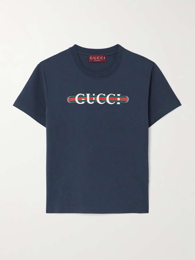 Gucci New 70s Printed Cotton-jersey T-shirt