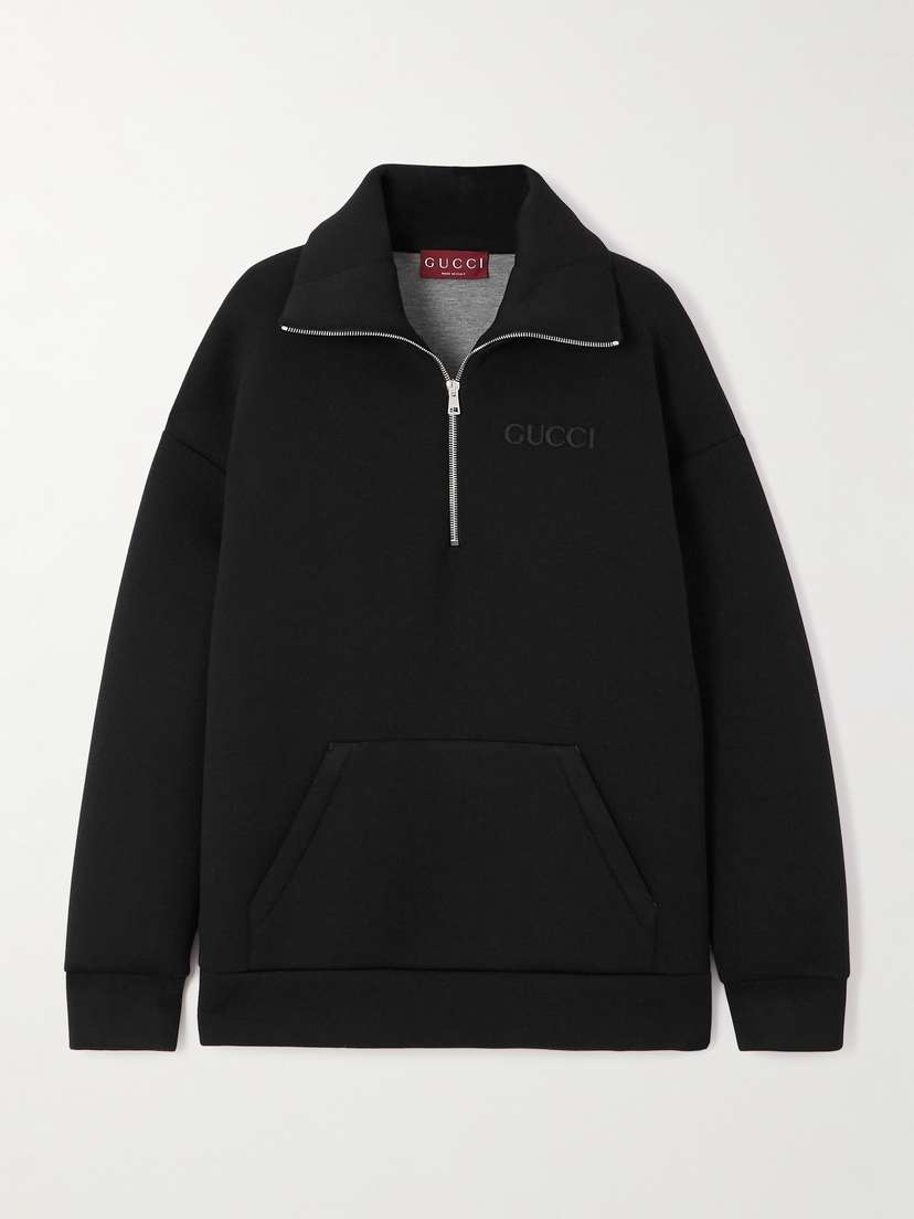 Gucci Embroidered Stretch-jersey Sweatshirt