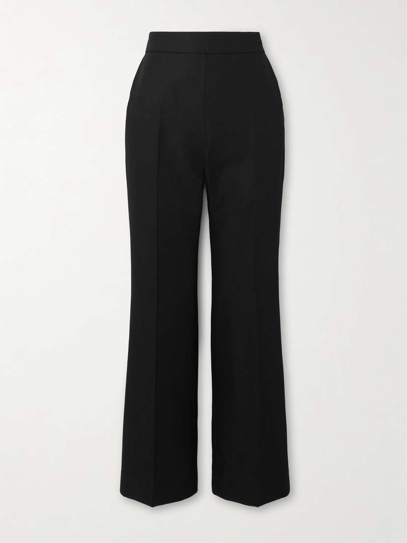 Gucci Wool And Mohair-blend Straight-leg Pants