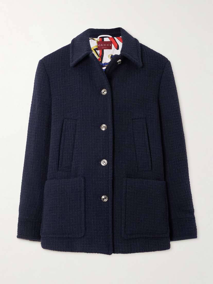 Gucci Wool-blend Bouclé-tweed Coat