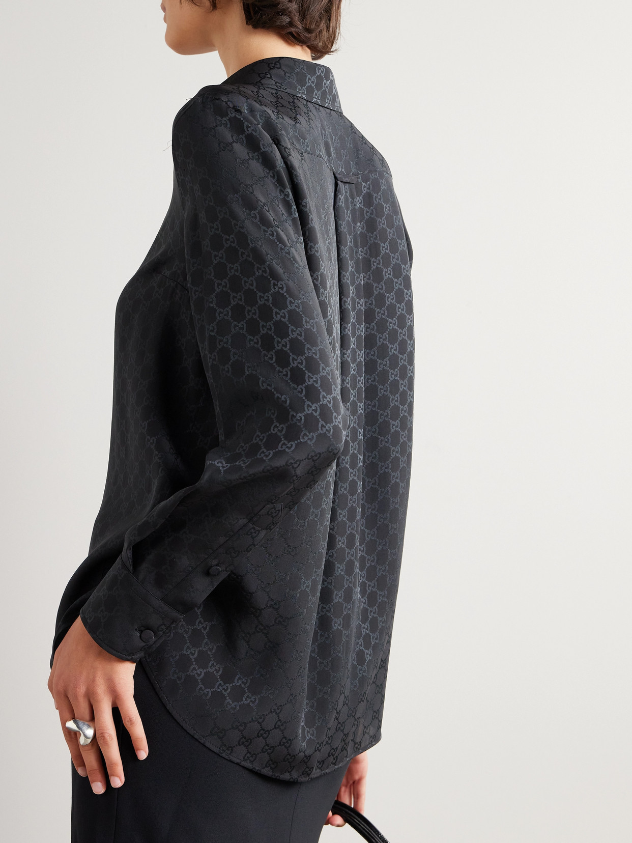 Silk-Jacquard Shirt