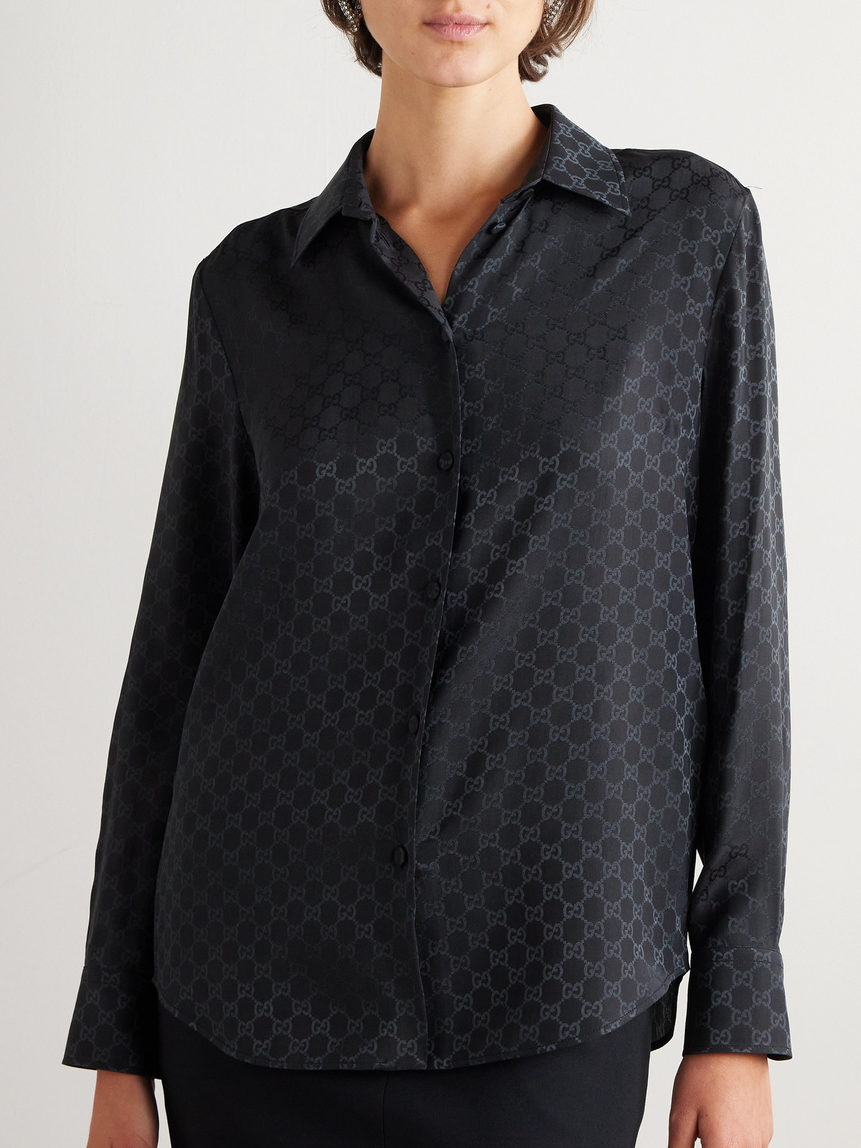 Silk-Jacquard Shirt