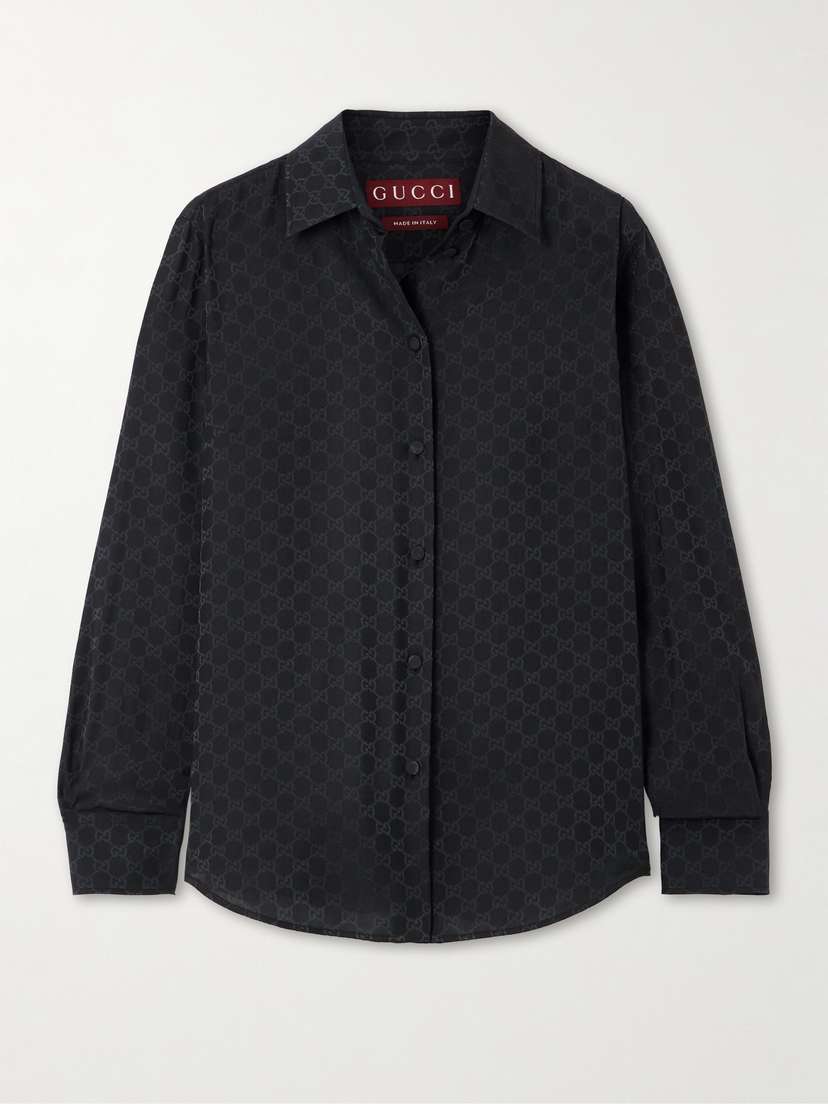 Gucci Silk-jacquard Shirt