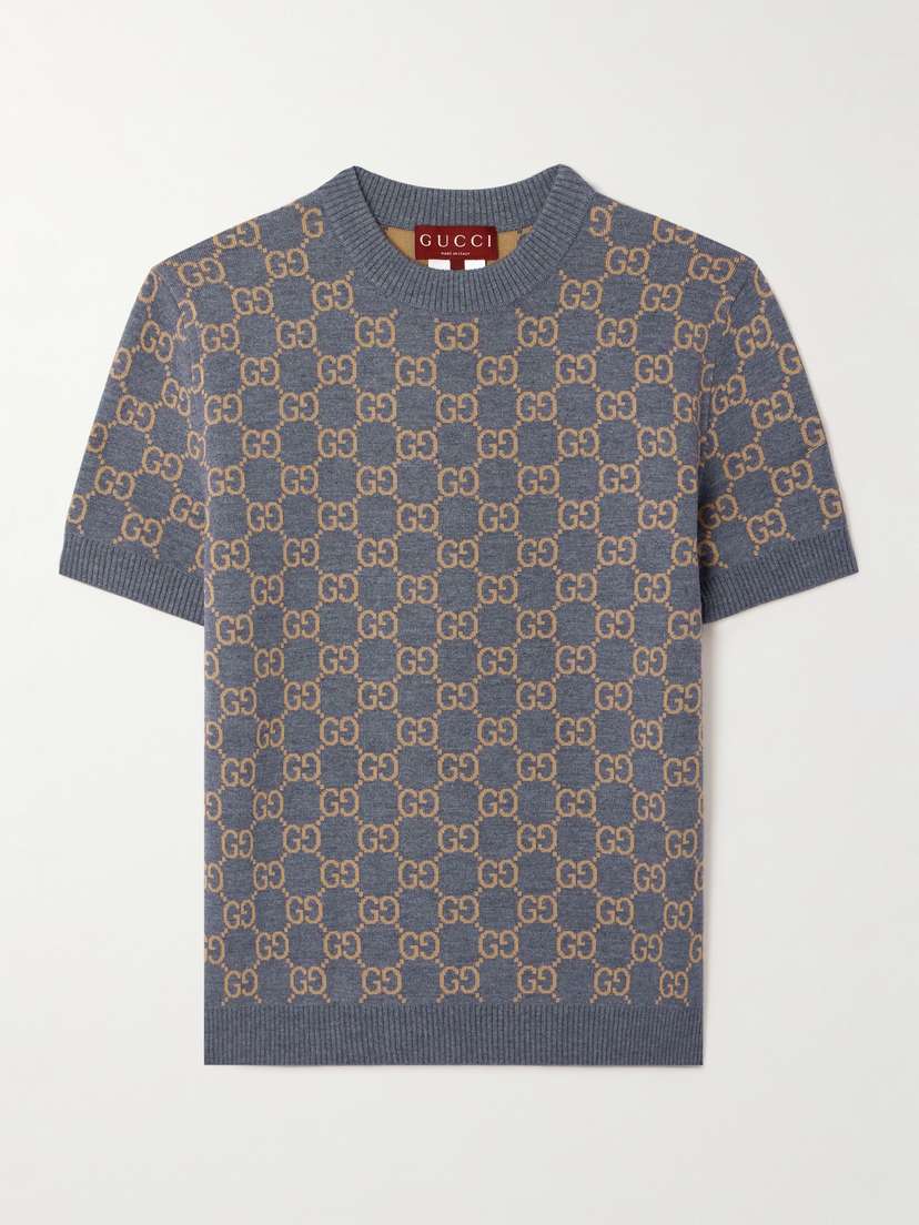 Gucci Jacquard-knit Wool-blend Sweater