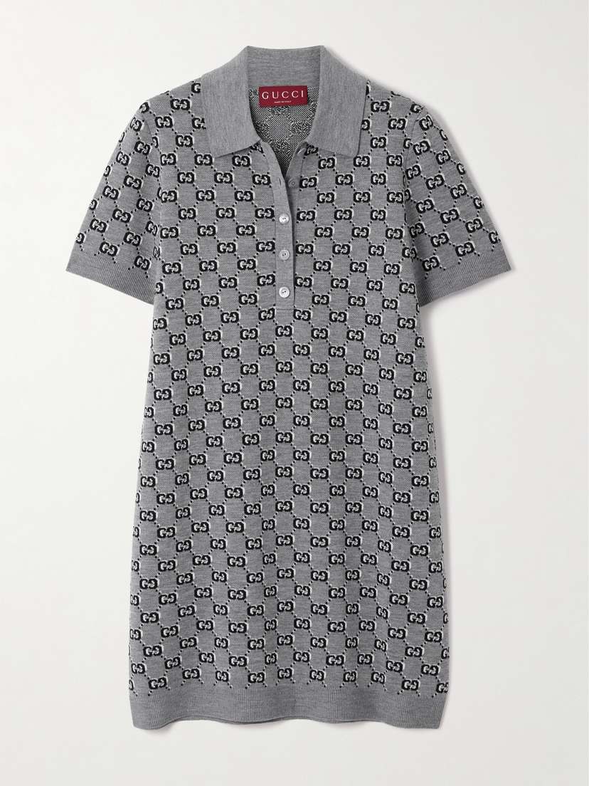 Gucci Wool-jacquard Mini Dress