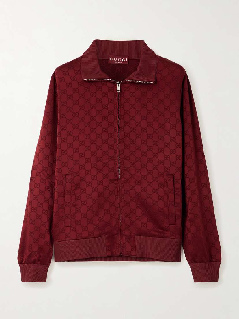 Gucci Satin-jacquard Track Jacket