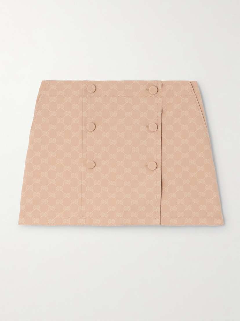 Gucci Cotton-blend Jacquard Mini Skirt