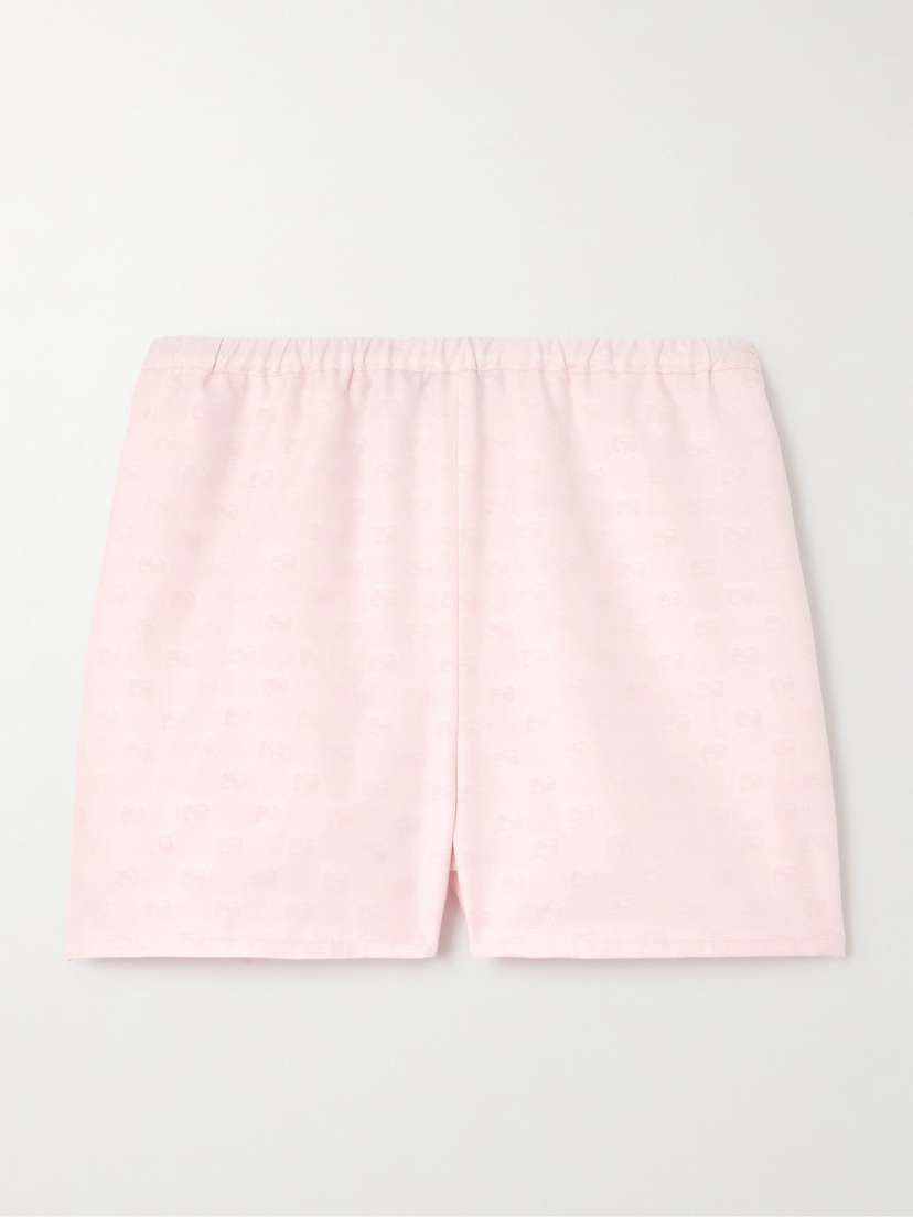 Gucci Cotton Oxford-jacquard Shorts