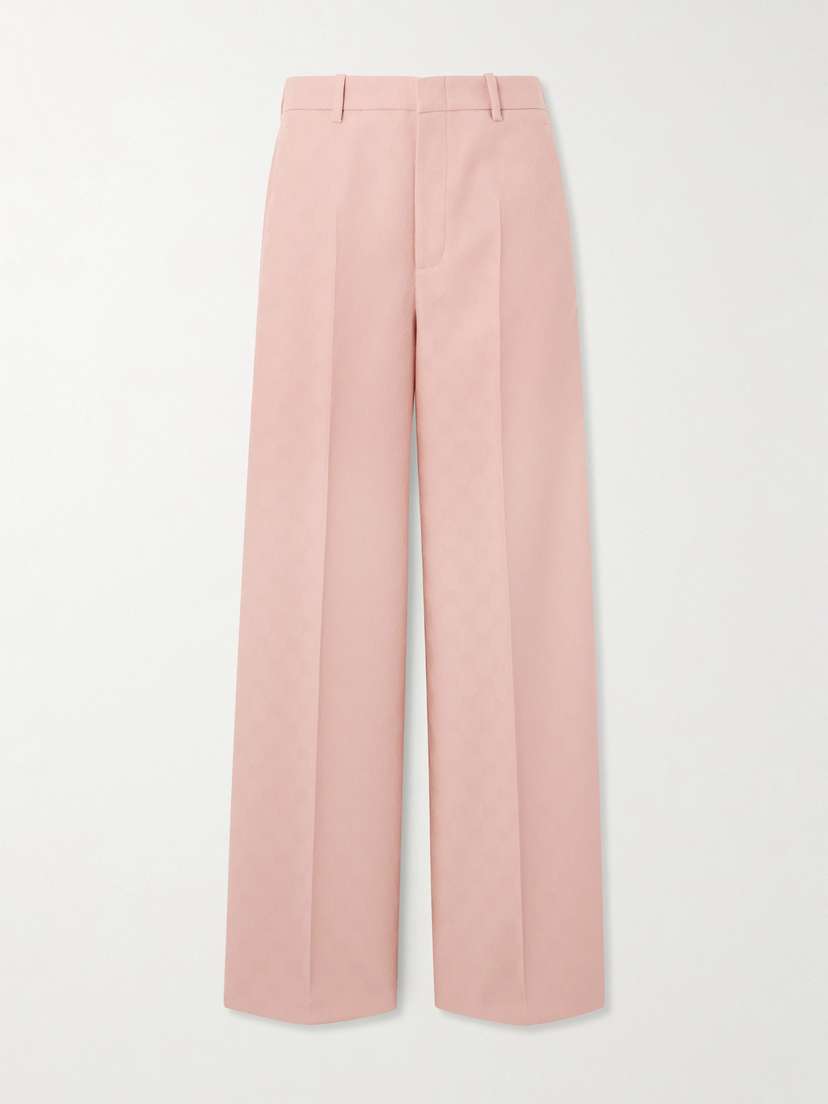 Gucci Wool-jacquard Straight-leg Pants