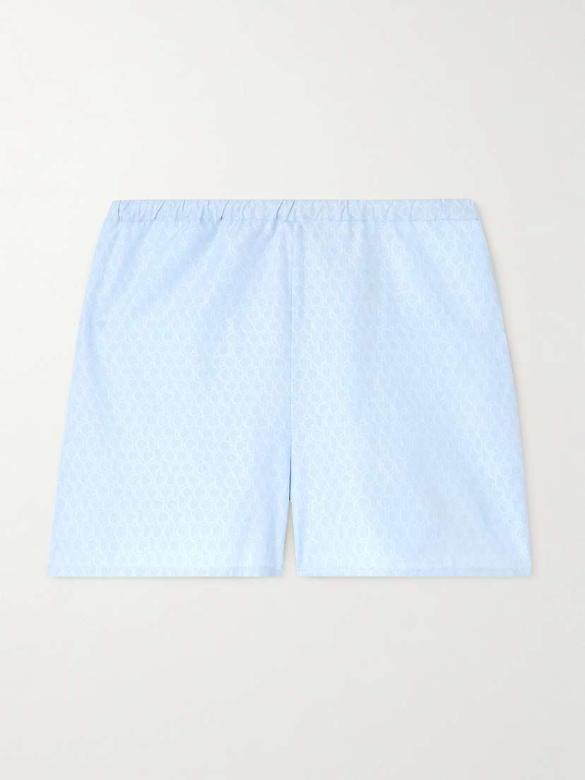 Gucci Striped Cotton-jacquard Shorts
