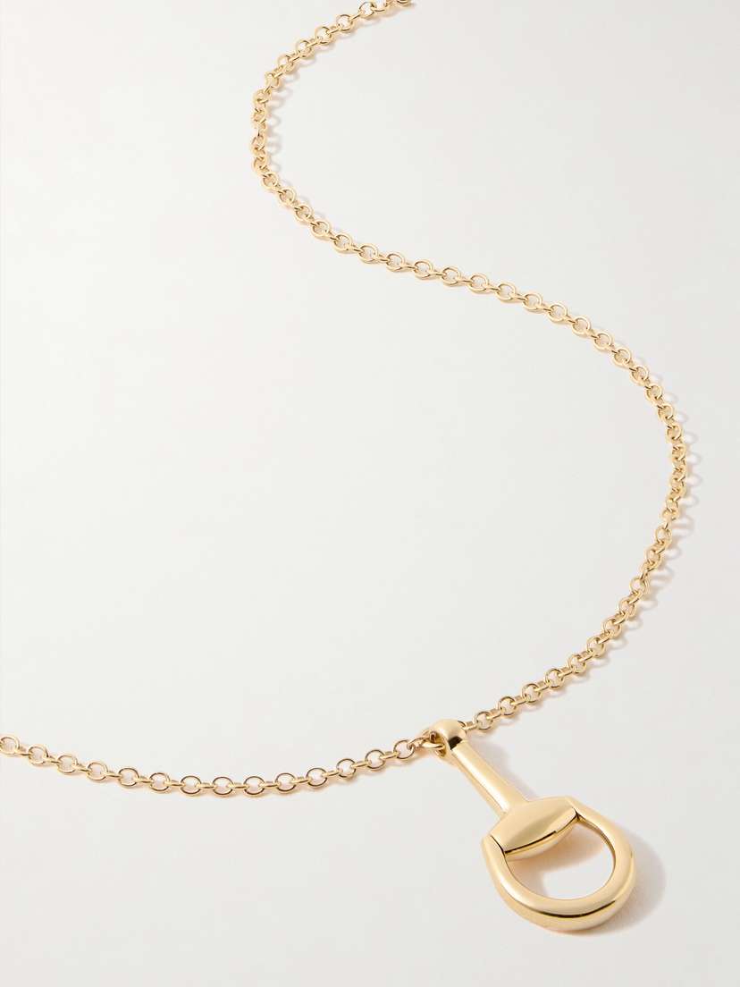 Gucci Horsebit 18-karat Gold Necklace