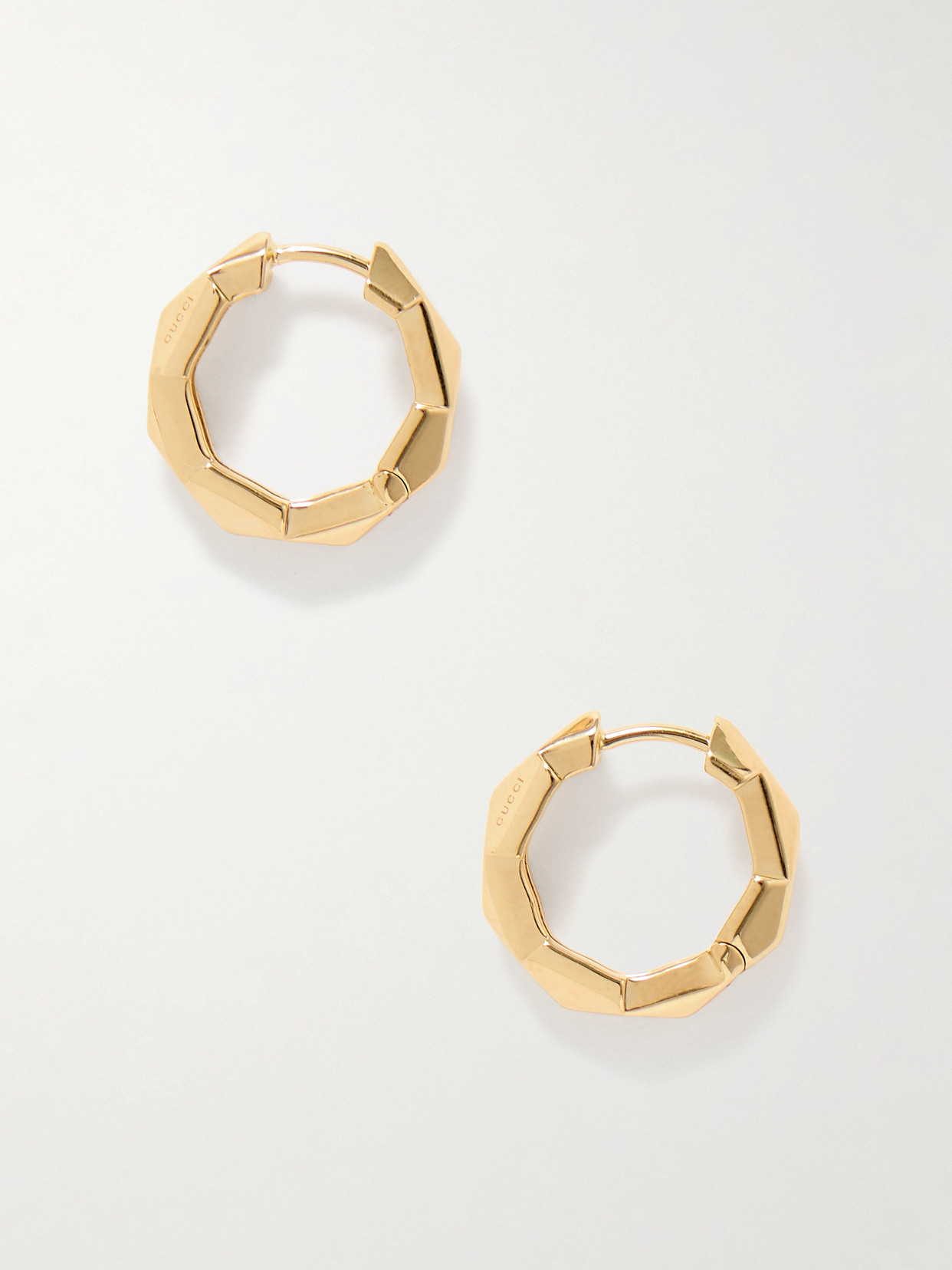 Gucci Link To Love 18-karat Gold Hoop Earrings