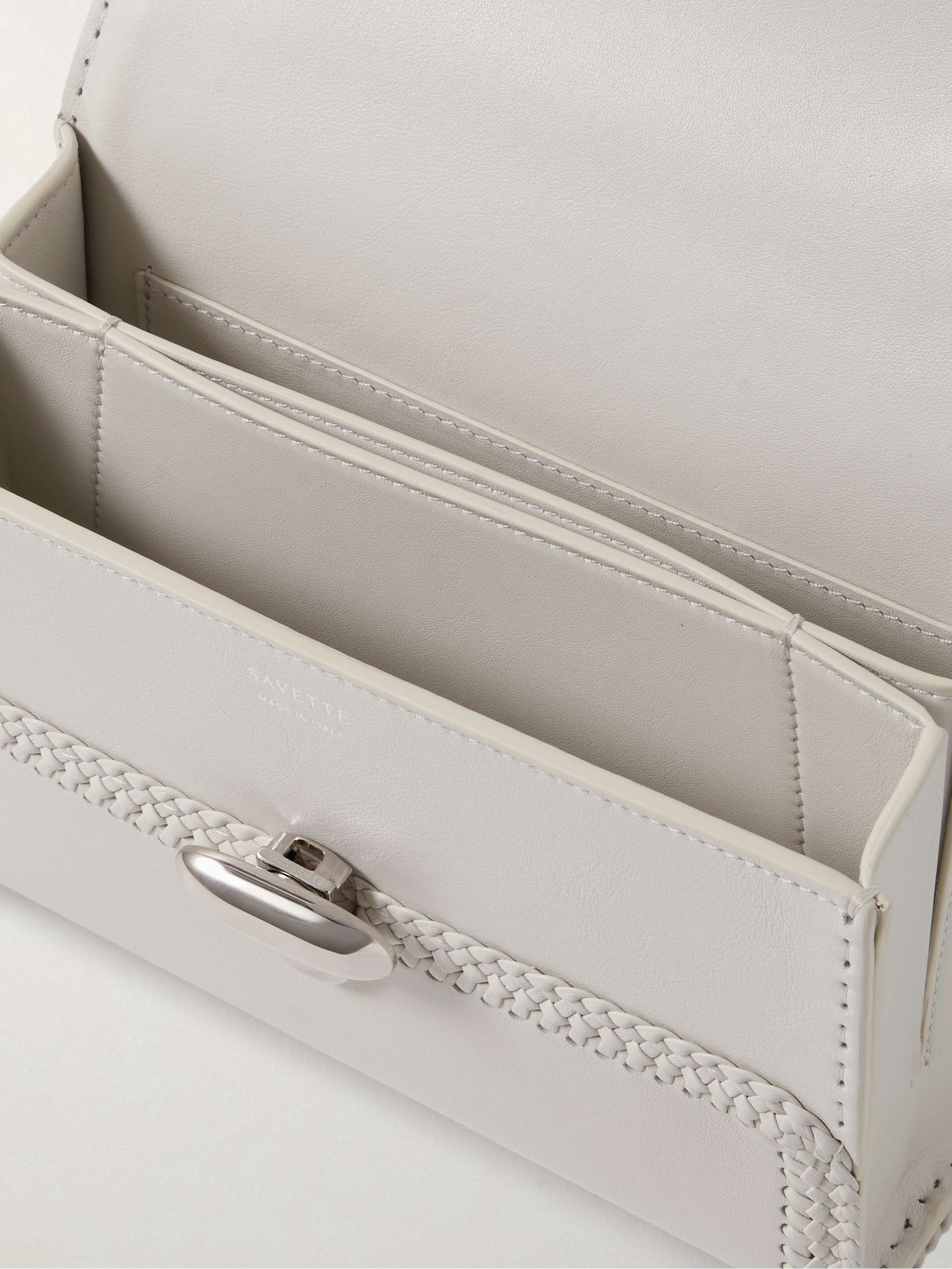 SAVETTE Symmetry 19 leather shoulder bag | NET-A-PORTER