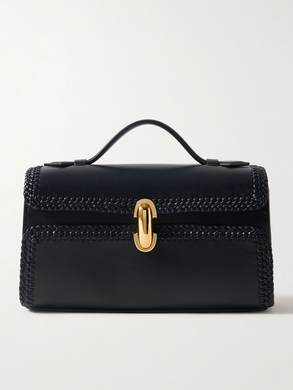 Savette - Symmetry Pochette Leather Tote - Navy