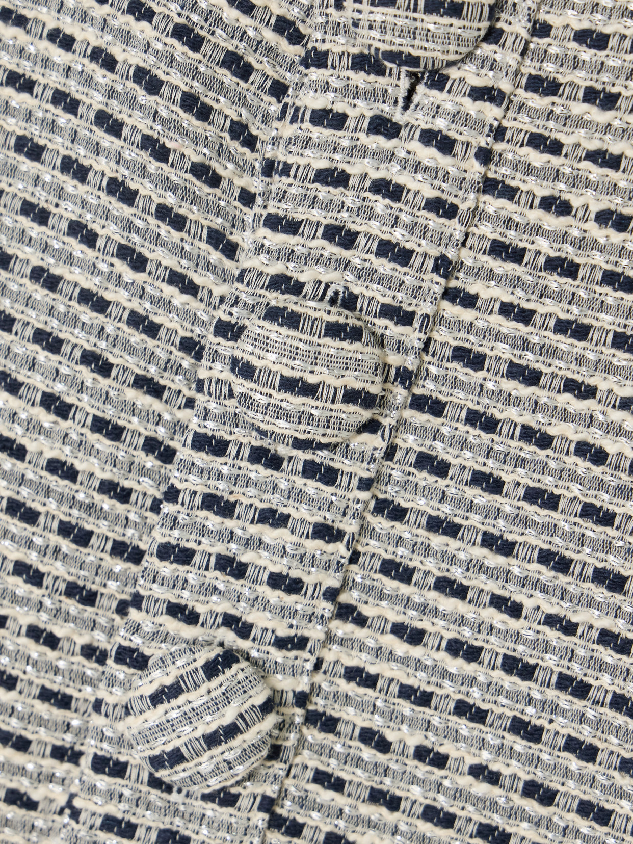 Lisa Marie Fernandez Metallic Cotton-blend Bouclé-tweed Top In Blue