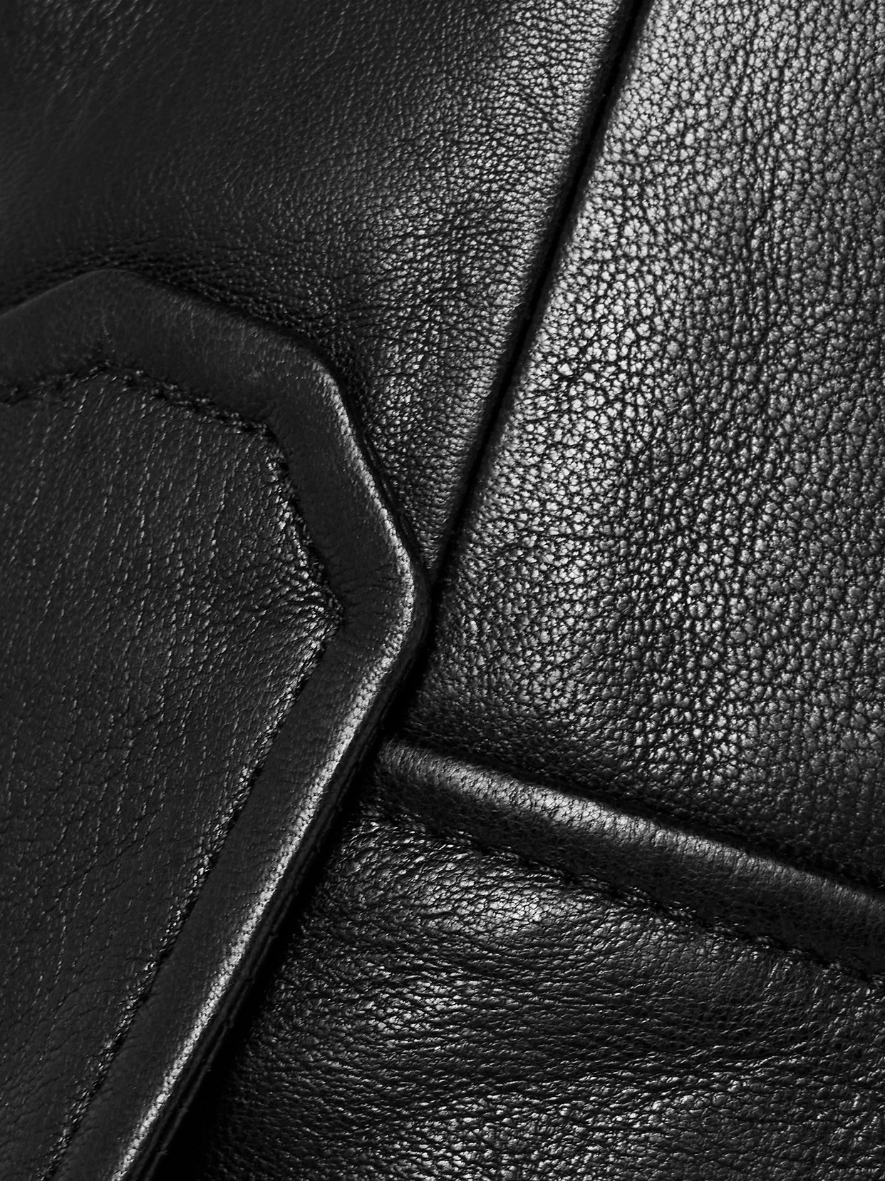 Khaite Laybin Leather Jacket Black