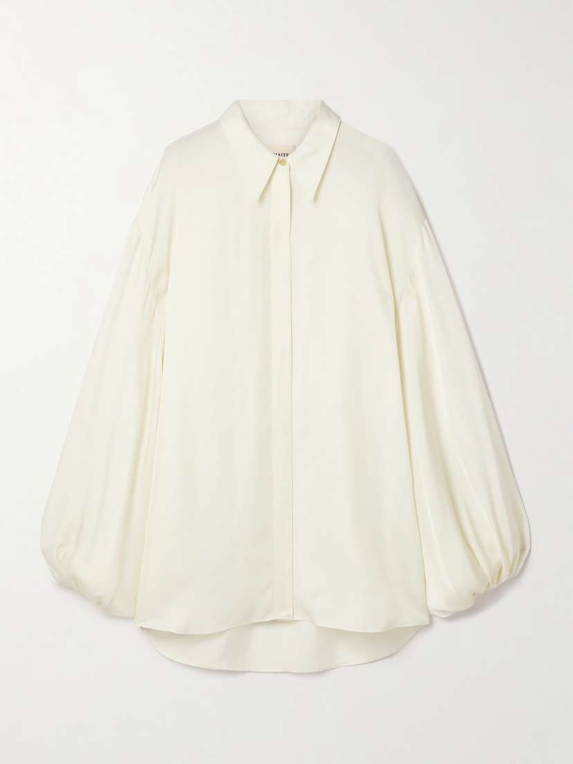 Khaite Bam Oversized Twill Shirt