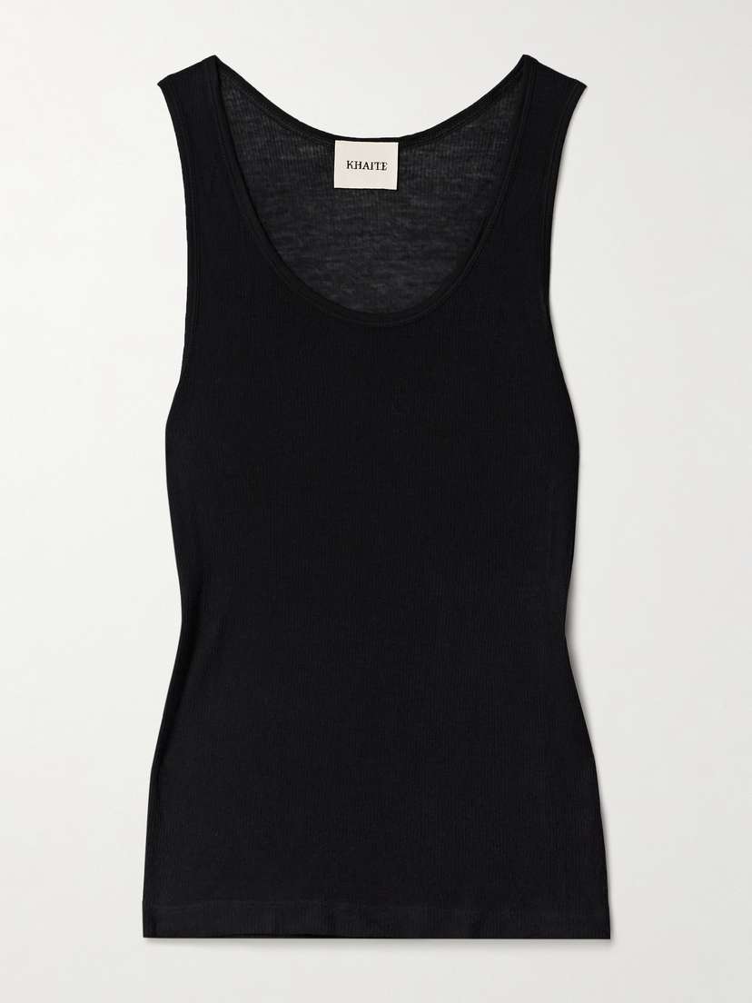 Khaite Johnnie Ribbed-knit Tank
