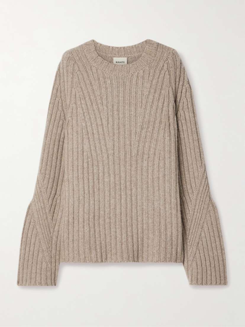 Khaite Calvin Ribbed Cashmere Sweater