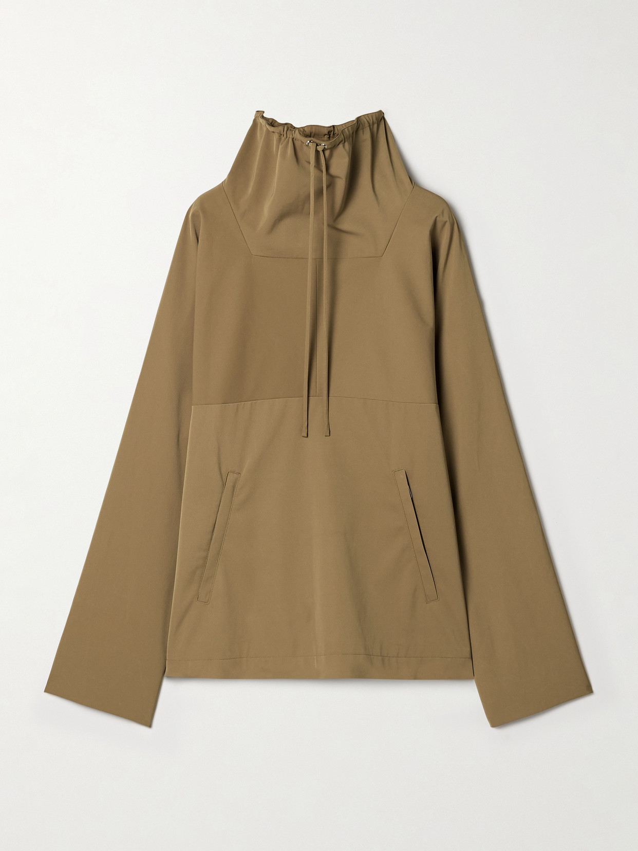 Khaite Paulson Twill Jacket In Brown