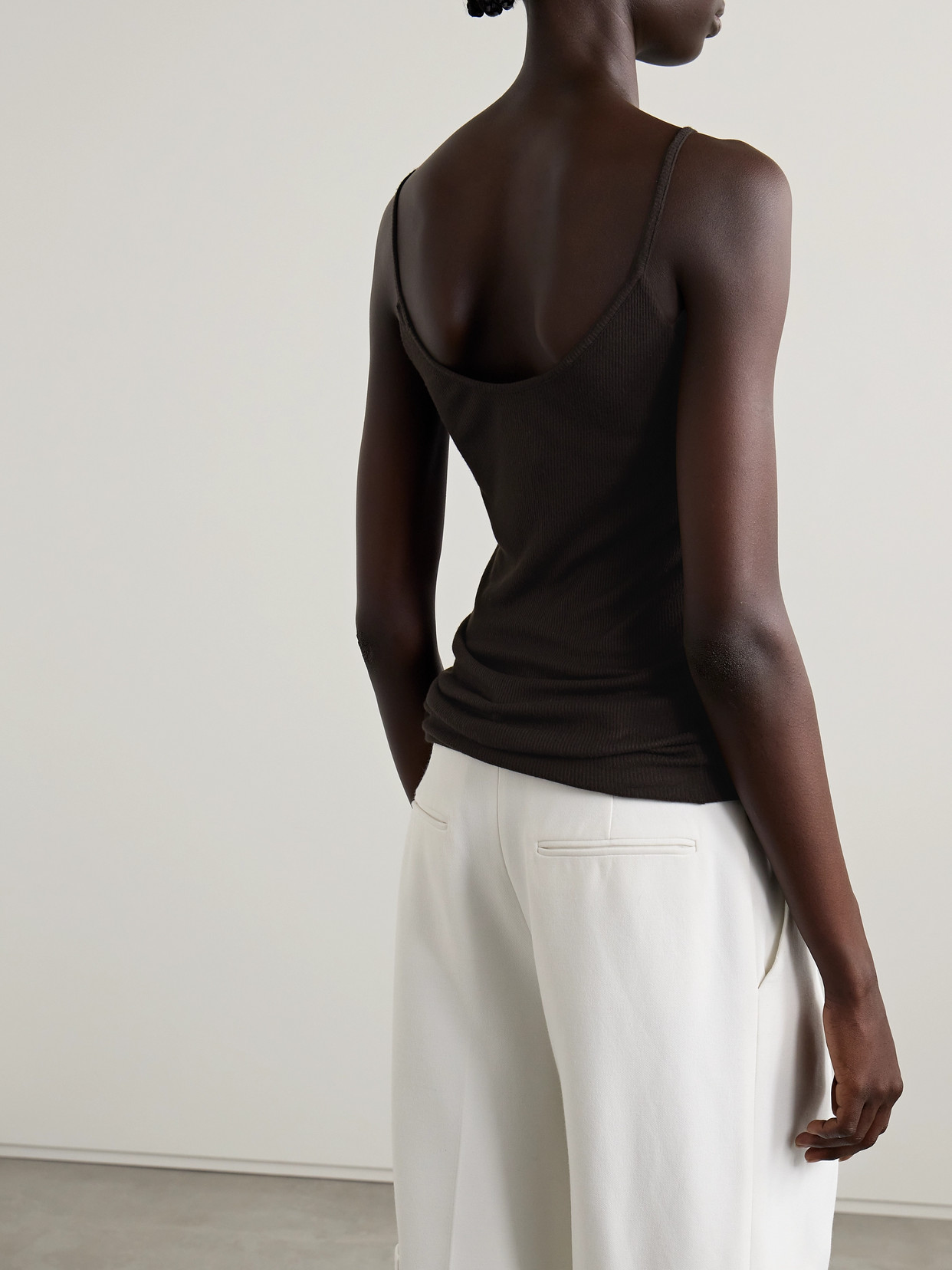 KHAITE SELEE RIBBED-KNIT TANK