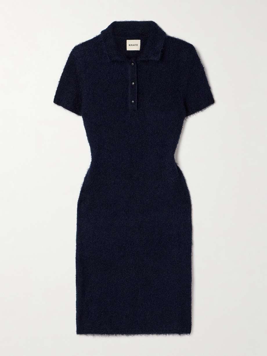 gracielab brushed silk and cashmere-blend mini dress