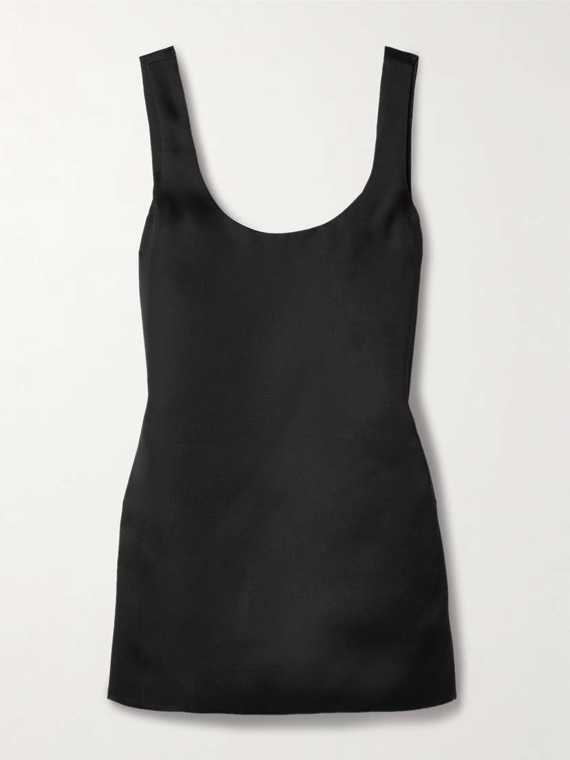 Khaite Pranta Open-back Silk-gazar Mini Dress