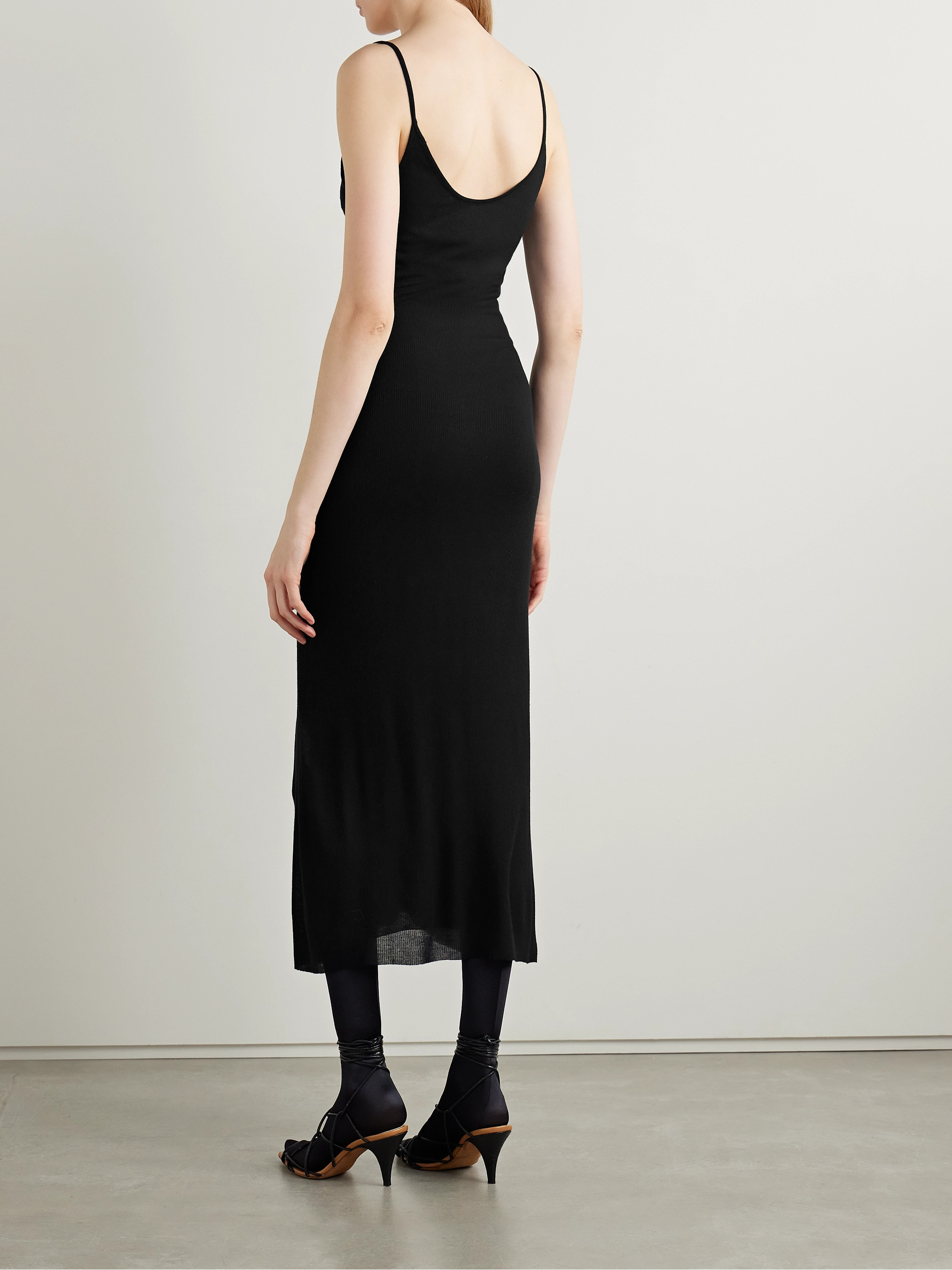 KHAITE Leesal jersey midi dress