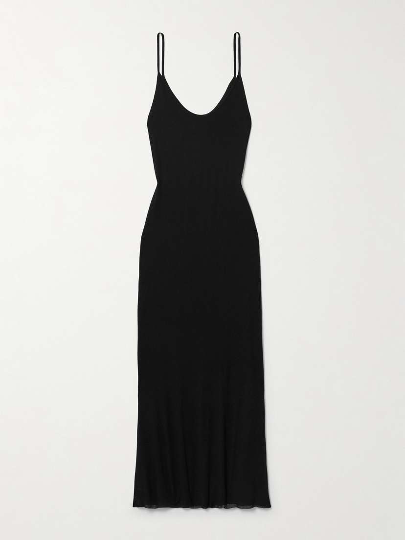 Khaite — Leesal jersey midi dress